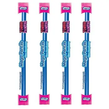 Giant blue raspberry flavour tongue painter pencils