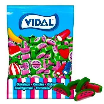 Vidal watermelon slices in 2 x 1.5kg bulk bags