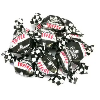 Pick and Mix Sweets - Walkers Liquorice Toffee in a 150g bag.