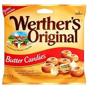 The Classic Werthers candy sweets made with real butter and fresh cream