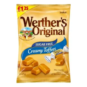 A sugar free version of Werthers Original creamy toffees, the perfect sugar free sweets