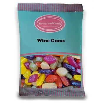 Wine Gums - 1Kg Bulk bag of traditional fruit flavour gummy sweets.