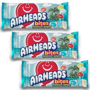 American Sweets - A pack of three Airheads Paradise Blends flavour chewy candy pieces.