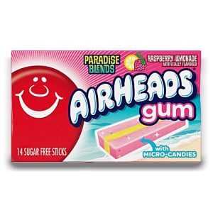 American Sweets - Airheads Paradise Blends Raspberry Lemonade flavour chewing gum, imported from America.
