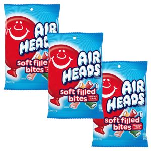 American Sweets - Pack of 3 Airheads soft filled bites, 170g bags