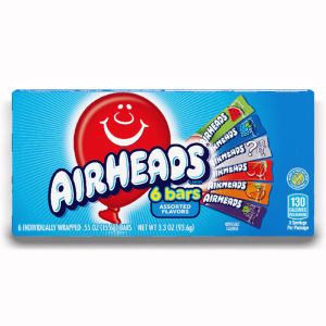 American Sweets - Chewy American Airheads candy bars in a theatre box.