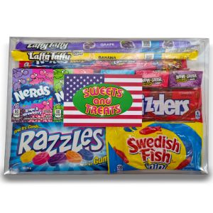 American Candy large Gift Box - An American candy hamper filled with the best selling American candy.