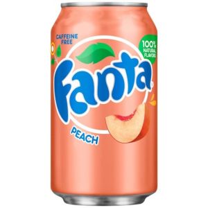 American Fanta Peach, peach flavour Fanta drinks imported from America.
