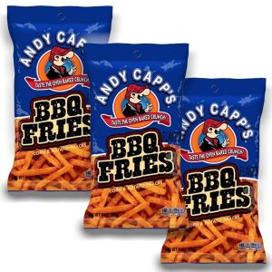 American Sweets - A large 85g bag of Andy Capps BBQ fries American crisps
