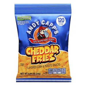American Sweets - Andy Capps Cheddar flavour American crisps shaped like fries!