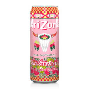 A large 680ml can of Arizona Kiwi Strawberry - American soda drinks