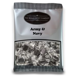 Army and Navy - 1Kg Bulk bag of traditional boiled sweets with a liquorice and aniseed flavour.