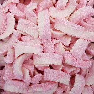 Milk Teeth - Retro sugar dusted pink and white gummy sweets shaped like teeth