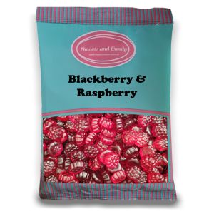 Blackberry and Raspberry - 1Kg Bulk bag of fruit flavour jelly sweets shaped like berries!