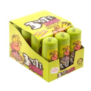 Roller sweets full of sour liquid candy