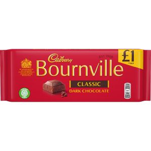 Bournville classic dark chocolate bar in a sharing size