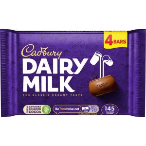 Deliciously creamy Cadbury Dairy Milk milk chocolate, made with fresh milk from the British Isles