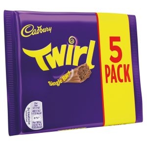 Twirly milk chocolate fingers covered in smooth Cadbury milk chocolate