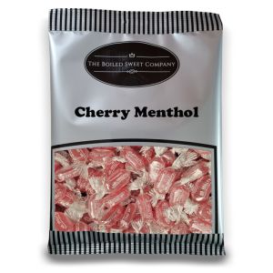 Pick and Mix Sweets - 1Kg Bulk bag of Cherry menthol, traditional wrapped boiled sweets with a cherry and menthol flavour