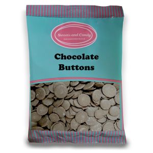 Chocolate Buttons - 1Kg Bulk bag of retro milk chocolate flavour candy pieces!
