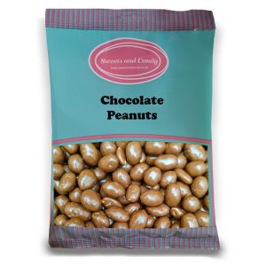 Chocolate Peanuts - 1Kg Bulk bag of traditional crunchy peanuts covered in a chocolate flavour coating