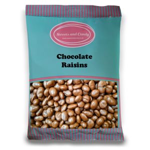 Chocolate Raisins - 1Kg Bulk bag of juicy raisins covered in a milk chocolate flavour coating