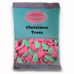 Christmas Sweets - 1Kg Bulk bag of apple and cherry flavour sweets shaped like Christmas Trees