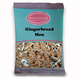 Christmas Sweets - 1Kg Bulk bag of biscuit flavour sweets shaped like Gingerbread Men
