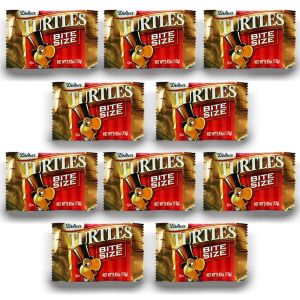 American Sweets - A pack of 10 Demets Turtles, American candy bars made from chocolate, pecans and caramel!