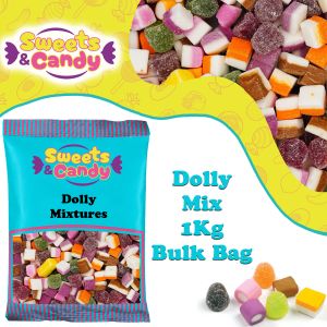 Dolly Mixtures - 1Kg Bulk bag of soft candy and jelly sweets