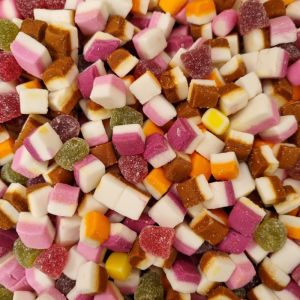 Dolly Mix - Traditional fruit flavour assorted candy fondant sweets with small fruit flavour jellies