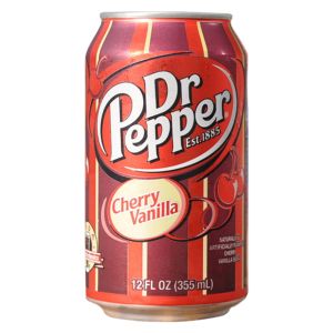 American Drinks - cherry vanilla flavour Dr Pepper in a can