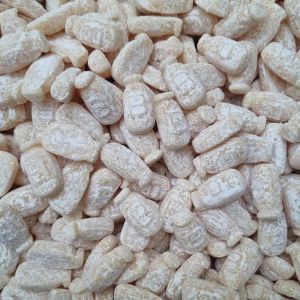 Retro milk flavour gummy sweets shaped like bottles