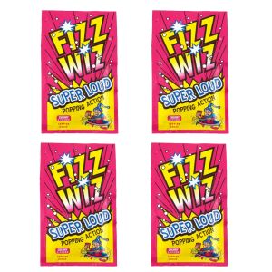 Fizz Wiz cherry popping candy sachets, retro sweets from your childhood!