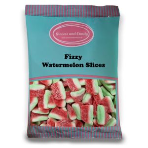 Fizzy Watermelon Slices - 1Kg Bulk bag of retro fizzy watermelon sweets