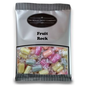 Fruit Rock - 1Kg Bulk bag of retro fruit flavour boiled sweets.