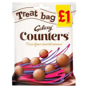 Galaxy Counters are Galaxy milk chocolate shaped like a button 