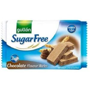 Sugar Free wafer biscuits with a chocolate flavour creme