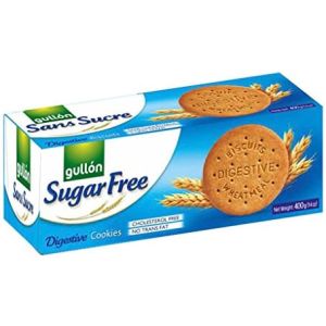 A large 400g box of sugar free digestive biscuits