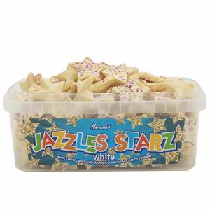 Pick and Mix Sweets - A full tub of white chocolate flavour sweets shaped like stars with candy sprinkles on top!