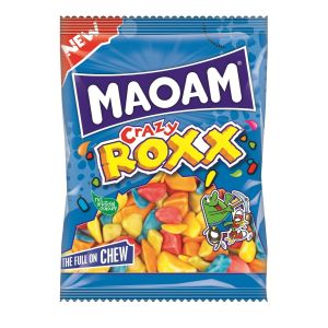 Maoam Crazy Roxx and quirky shaped chewy sweets with assorted fruit flavours