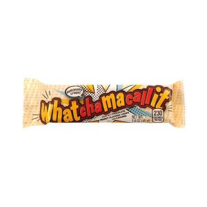 This is a peanut flavour crisp bar topped with caramel and dipped in a layer of hershey's chocolate, american chocolate bar