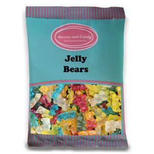 Jelly teddy bears in a bulk 1kg bag