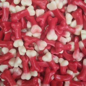 jelly bones - a 3kg bulk bag of retro jelly sweets in the shape of bones, perfect for Halloween!