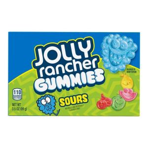American Sweets - Sour fruit flavour gummies in an American theatre box
