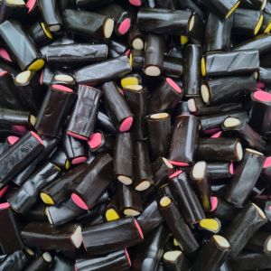 Liquorice Cream Rock - traditional liquorice sweets with a fondant filling
