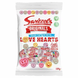 Little tubes of hard candy sweets with message of love on each sweet!