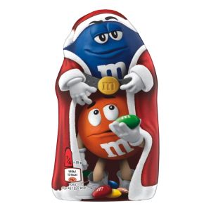 Christmas Sweets - Milk chocolate Santa statue filled with mini M&M's