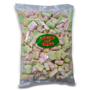 A 1kg bag of mixed shape marshmallows, retro marshmallow sweets!