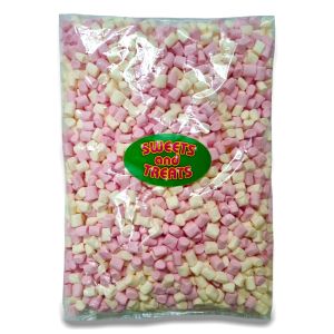 A 1kg bulk bag of mini marshmallows, retro marshmallow sweets